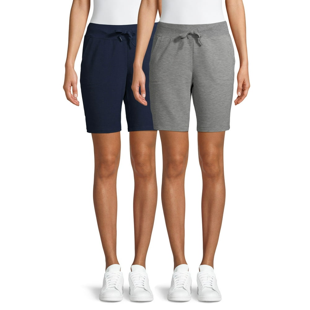 Athletic Works Athletic Works Women's Athleisure Bermuda Shorts, 2pk