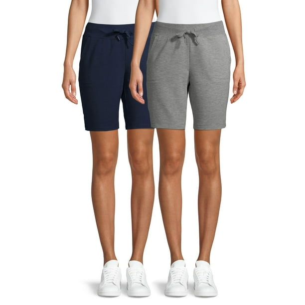 Athletic Works Athletic Works Women's Athleisure Bermuda Shorts, 2pk