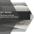 thumbnail image 5 of alazyhome Queen Size Upholstered Platform Bed Frame, Easy Assemble, Dark Grey, 5 of 7