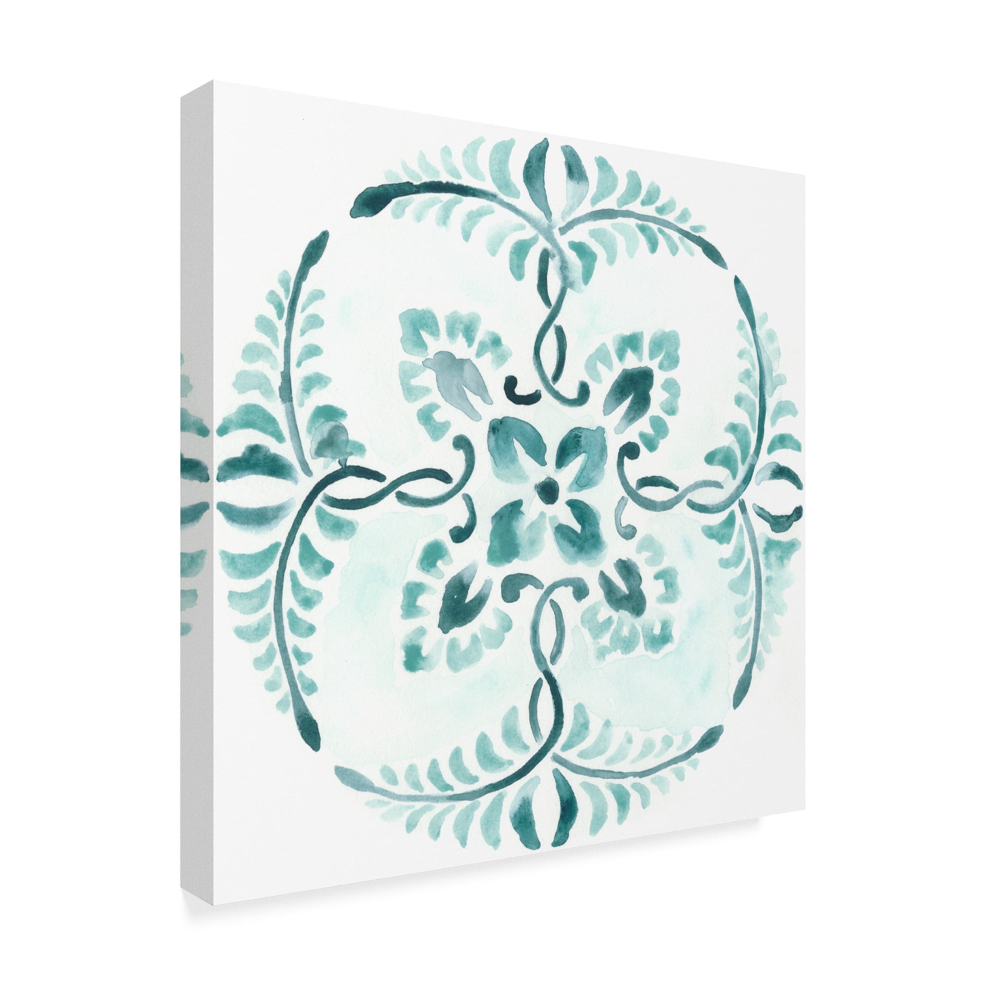 Trademark Fine Art 'Aqua Medallions VI' Canvas Art by June Erica Vess