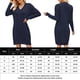 thumbnail image 2 of Vestido De Suéter De Invierno Jerseys básicos de ganchillo para mujer, informal, Sexy, de color sólido, ajuste holgado, traje de vacaciones Ygjytge Azul Marino S para Mujer, 2 of 7