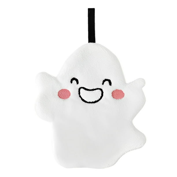 Toalla Mano 2 Fantasma Halloween Bordado Lujo Premium (fantasma Feliz) Rojo