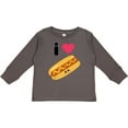 thumbnail image 3 of Inktastic I Love Hot Dogs Boys or Girls Long Sleeve Toddler T-Shirt, 3 of 5