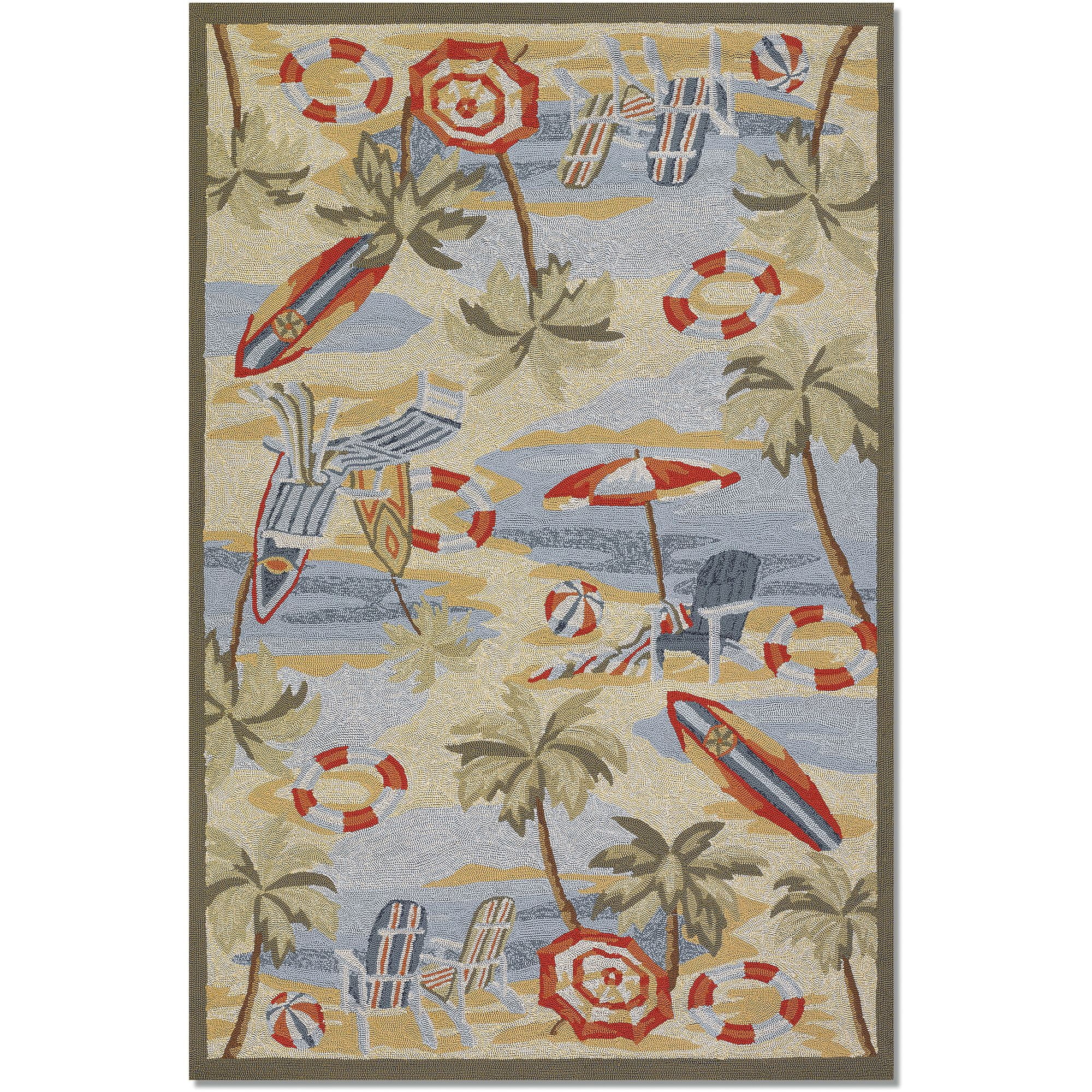 Couristan Outdoor Escape Cocoa Beach Rug, Sand