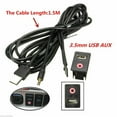 thumbnail image 4 of 1x Portable Car Audio USB 3.5MM AUX Adapter Dash Flush Mount Panel With 1.5M Cable, 4 of 10