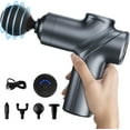thumbnail image 2 of Pistola de masaje de tejido profundo, motor silencioso sin escobillas y pistola de masaje portátil con 4 cabezales intercambiables para alivio muscular profundo y relajación, regalo de, 2 of 9