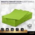 thumbnail image 3 of Dinner Napkins Disposable Guest Towels, Kiwi Beverage Napkins Soft and Absorbent Paper Napkins Dinner Size for Party, Wedding, Or Every Day Use, 8” x 4.5” 2 Ply Party Napkins, Pack of 40 - By Amcrate, 3 of 6