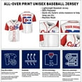 thumbnail image 5 of Personalized Name Cuba Baseball Jersey Shirt, Republic of Cuba Flag Pride Jersey, Cuban Jersey Camisa for Men &Women (S), 5 of 6