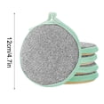 thumbnail image 2 of PureCasa Sponges Kitchen Dishwashing Rags 5-Piece Set for Washing Dishes, Household Non-Stick Oil Degreasing Water Absorbent Sponge Scrub Dishwashing Rag Dishcloth, 4.7"x4.7", 5PC, Green, 2 of 6