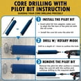 thumbnail image 4 of EDiamondTools 6-1/4" Diamond Core Drill Bits w Pilot Bit for Brick, Block, 1/2" Shank, 4 of 4