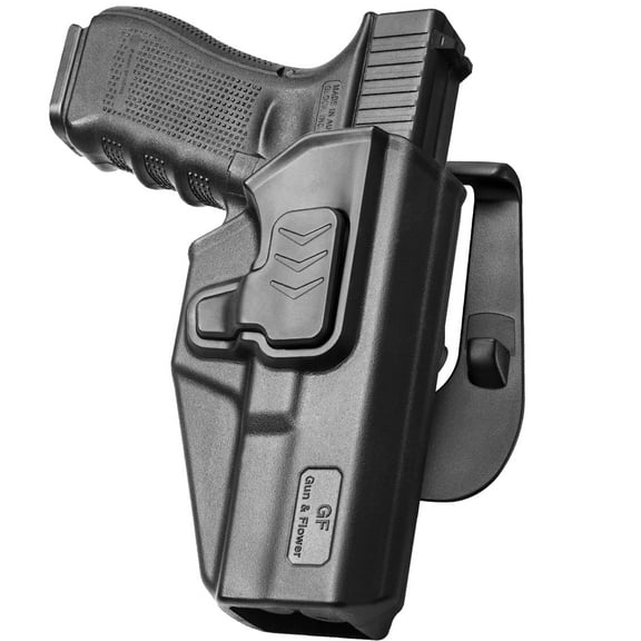 Compatible with Glock 17 Holster, Polymer OWB Holster Fits G17/19/31/32(Gen1-5), G22/23 (Gen 1-4), G19x/45. Level II Retention/360 Adj.. Right Hand