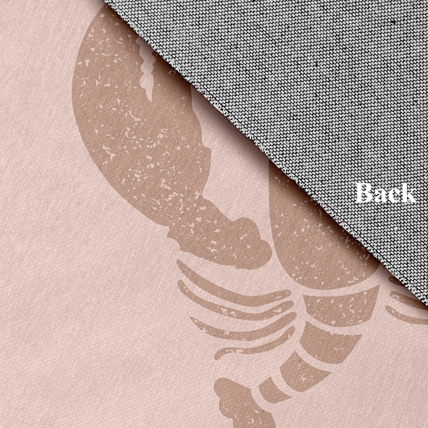 Simply Daisy 18 x 30 Lobster Nautical Chenille Rug, Mauve