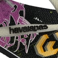 thumbnail image 6 of Havaianas Kids Buzz Lightyear Glow In The Dark Flip Flop Sandals, Black/ Green, Size 13/1 Youth, 6 of 7