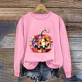 thumbnail image 5 of Kilaqueen Pumpkin Halloween Sweatshirts for Women Casual Fashion Oversized Hoodie Graphic Printed Crewneck Sweatshirts Warm Fall Pullover Blouses, 5 of 5