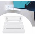thumbnail image 2 of Asiento de ducha plegable de aluminio y ABS blanco, 330 x 320 x 70 mm, 2 of 5