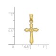 thumbnail image 3 of 10K Yellow Gold Cross Pendant Necklace with Chain, 3 of 4