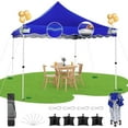 thumbnail image 1 of SANOPY 10 x 10 ft Pop-up Canopy Tent, Outdoor Straight Legs Instant Canopy - Deep Blue, 1 of 7