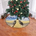 thumbnail image 2 of FMSHPON Zebras Wild Xmas Christmas Tree Skirt Stand Mat for Holiday Party Decoration Indoor Outdoor 48 inches, 2 of 3