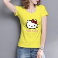 thumbnail image 2 of Hello Kitty Womens Short Sleeve Tops Summer T Shirts Round Neck Causal Fashion Basic Tee Daisy color XXL, 2 of 5