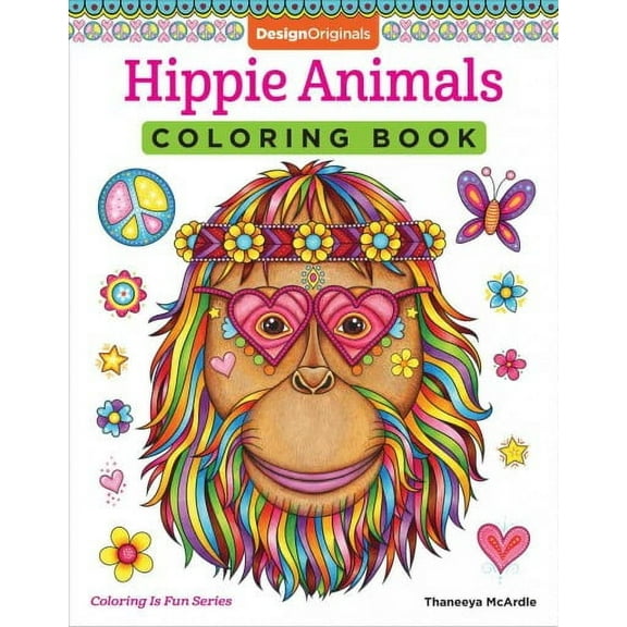 Coloring Is Fun: Hippie Animals Coloring Book (Paperback)