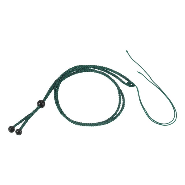 Unique Bargains Cordon en Nylon pour Collier, Corde Émeraude, Vert Foncé, Lot de 10