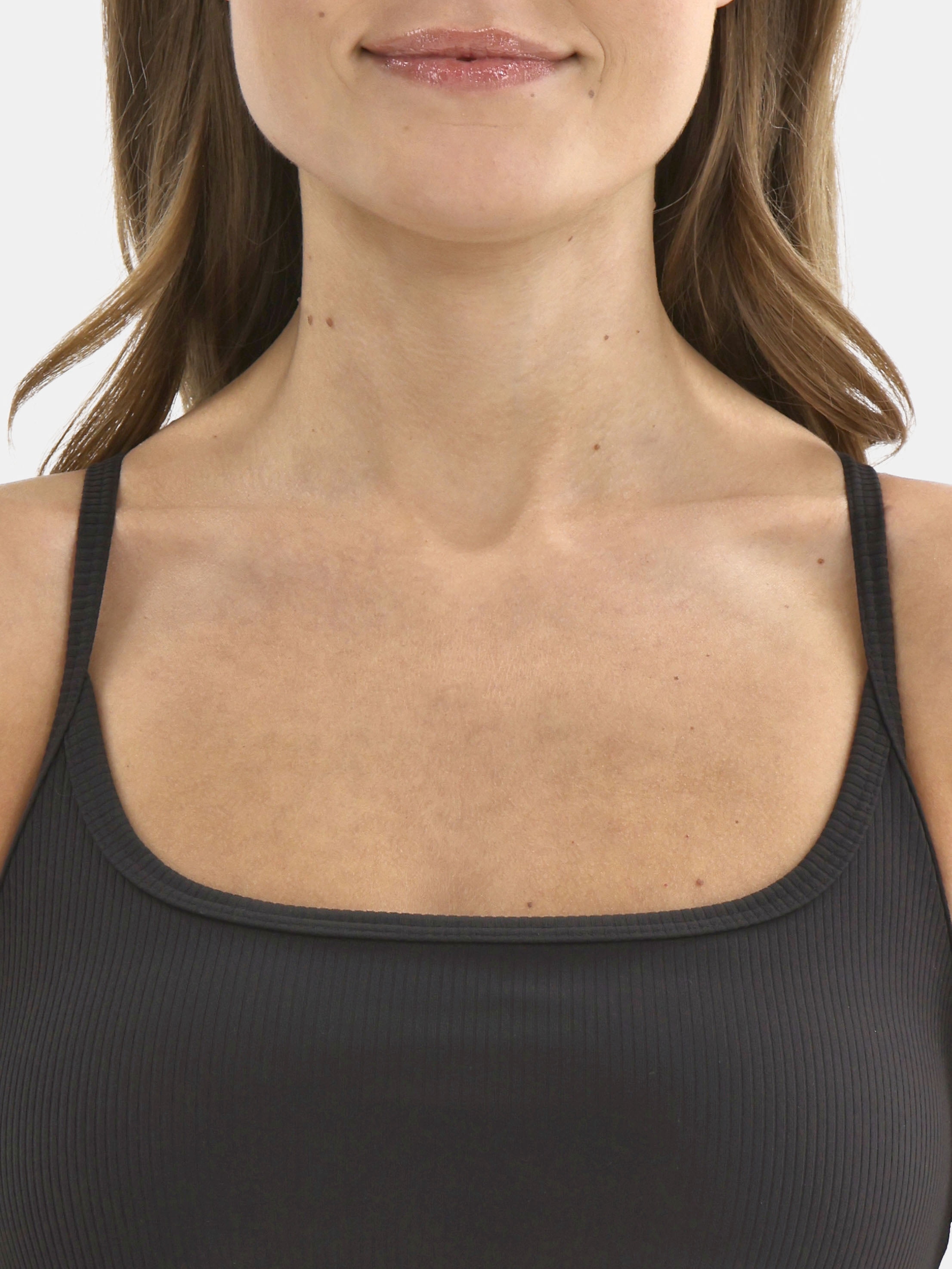 Avia Women's Ribbed SoftSculpt Tank Top with UPF 50, Sizes XS-XXXL