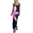 thumbnail image 2 of Biekopu Women Spaghetti Strap Sleeveless Dress Summer Floral Print Long Party Cocktail Dress, 2 of 6