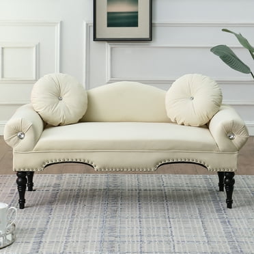 HSUNNS Loveseat Sofa, Modern Love Seat Couches for Living Room, Velvet Upholstered Love Seats ...