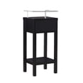 thumbnail image 4 of Linon Hoover Cabinet, Black, 1 Drawer with Top and Bottom Shelf, 4 of 14