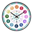 thumbnail image 1 of reloj de pared Reloj De Pared De 12 '' Analógico De Cuarzo Silencioso Para Decoración Del Hogar, Forma De Flor Para Padres Magideal reloj de pared, 1 of 6