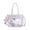 Purple, variant on Japanese Ita Crossbody Bag - Large Capacity Kpop Tote with Clear Display Panel, PU Leather & Adjustable Strap
