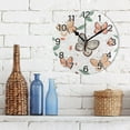 thumbnail image 3 of Ryvnso Butterfly and Leaves Wall Clock Non Ticking Silent Kitchen Clock Battery Operated Clocks 10 inch, 3 of 7
