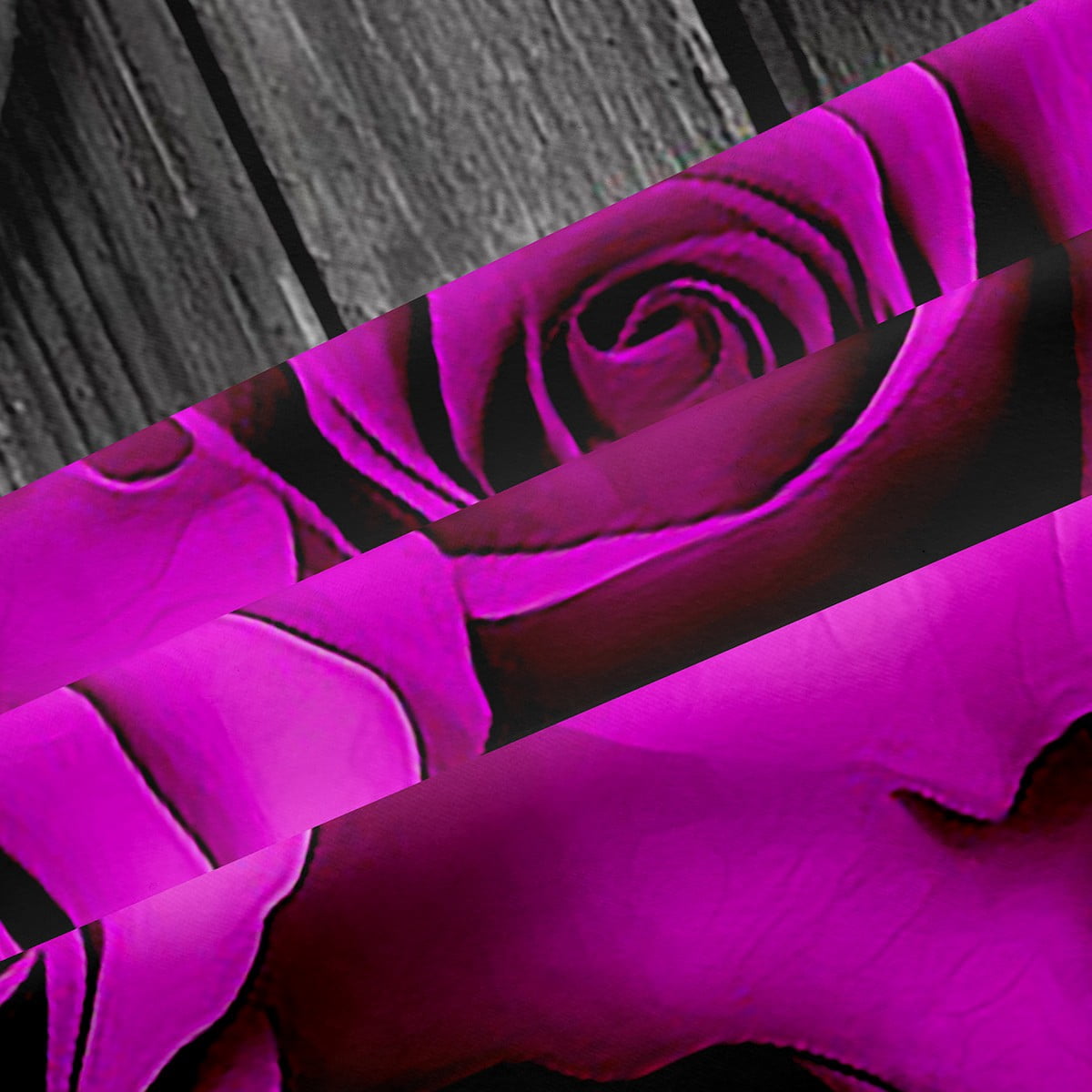 Purple Rose Window Curtains 42"Wx90"L Purple Black Romantic Floral Blackout Curtains Women Valentine'S Day Flower Window Curtains Retro Rustic Farmhouse Rose Window Treatments 2 Panels