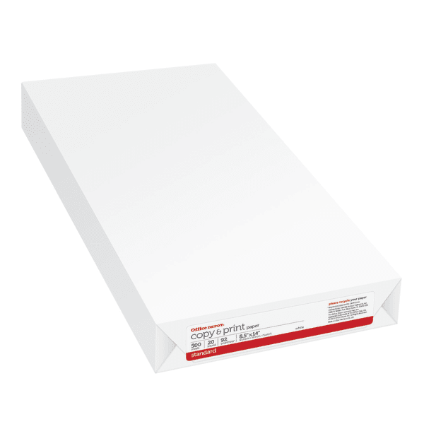 Office Depot® Brand Copy And Print Paper, Legal Size (8 1/2" x 14"), 20