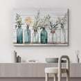 thumbnail image 2 of PixonSign Canvas Print Wall Art White Wood Panel Garden Wildflowers Nature Wilderness Illustrations Modern Art Botanical Floral Farmhouse/Country Relax/Calm/Cozy for Bedroom - 16"x24", 2 of 5
