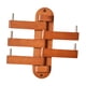 thumbnail image 2 of Perchero de pared con 5 brazos giratorios y plegables, de madera, ahorra espacio. Madera de cereza, 2 of 9