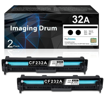 32A Imaging Drum Black Extra High-Yield 2-Pack | 32A CF232A Imaging Drum Replacement for HP 32A Pro M203 Series Pro MFP M227fdn M227fdw Printer | CF232A