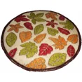 thumbnail image 2 of Hand Beaded Maple Leave Placemat 15" Round, Holiday Table Mat for Home Décor, Banquets, Thanksgiving and Special Occasion, 2 of 5