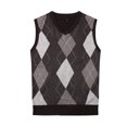 thumbnail image 2 of Gioberti Mens Super Soft Diamond Knitted Sleeveless Vest, 2 of 4