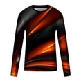 thumbnail image 4 of Lilgiuy Men Casual Round Neck Short Sleeve Pullover Line 3D Printed T-Shirt Blouse Performance Workout Muscle Cut Tee, 4 of 5
