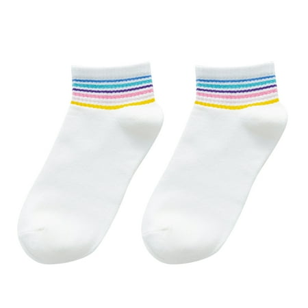 

Qufokar 5 Pack Womens Wool Socks Winter Warm Socks mas Socks Girls Women S Rainbow Socks Cute Printing Short Socks Ankle Socks for Athletic Comfortable Gifts for Women