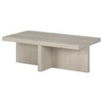 thumbnail image 3 of Evelyn&Zoe Contemporary High-Quality Rectangular Medium Density Fiberboard Coffee Table, Alder White, 3 of 7