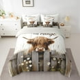thumbnail image 2 of Castle Fairy Teens Women Men Brown Highland Bull 7-Piece Twin Bedding Sets,Rustic Farmhouse Cabin Bedding Comforter Set,Retro Vintage Breathable Sheet Sets,Luxury Bedroom Decor, 2 of 8