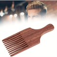 thumbnail image 3 of QJUHUNG Portable Wooden Hair Comb Anti Static Wide Tooth Comb With Handle Oil Head Comb Hair Styling Accessories For All Hair Types, 3 of 5