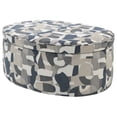 thumbnail image 5 of Tomkins Oval Upholstered Storage Ottoman Indigo Blue, 5 of 9