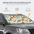 thumbnail image 4 of Haiem Butterflies Car Windshield Sun Shade (2 Pieces) Foldable Windshield Sun Shade Car Accessories for Truck SUV Pickup-Large, 4 of 7