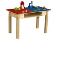 thumbnail image 2 of Time-2-Play  Rectangle Play Table with Shelf & 20 in. Legs & Duplo Compatible Grid, Red & Blue, 2 of 5