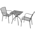 thumbnail image 4 of vidaXL 5 Piece Patio Dining Set Steel Anthracite, 4 of 22