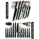 thumbnail image 1 of Lux Decor Collection Ultra Sharp Black Kitchen Knife Set - 7 & 15 Piece Knives | Rust Proof & Scratch Resistant Stainless Steel Sharp Knives | Ideal F, 1 of 5
