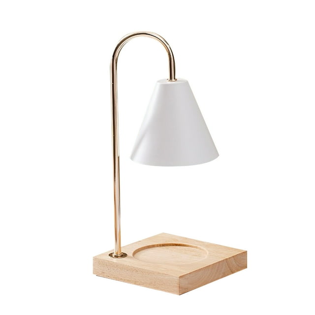 Lámpara de fusión de cera para aromaterapia, interruptor de perilla, luz de noche de madera para do Irfora Lámpara de mesa